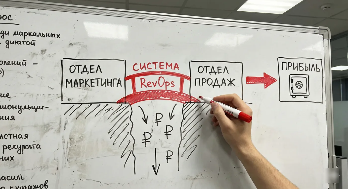 Доска RevOps — система связи маркетинга и продаж